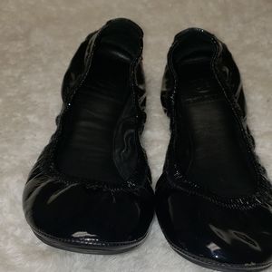 Tory Burch Black Patent Ballet Flats